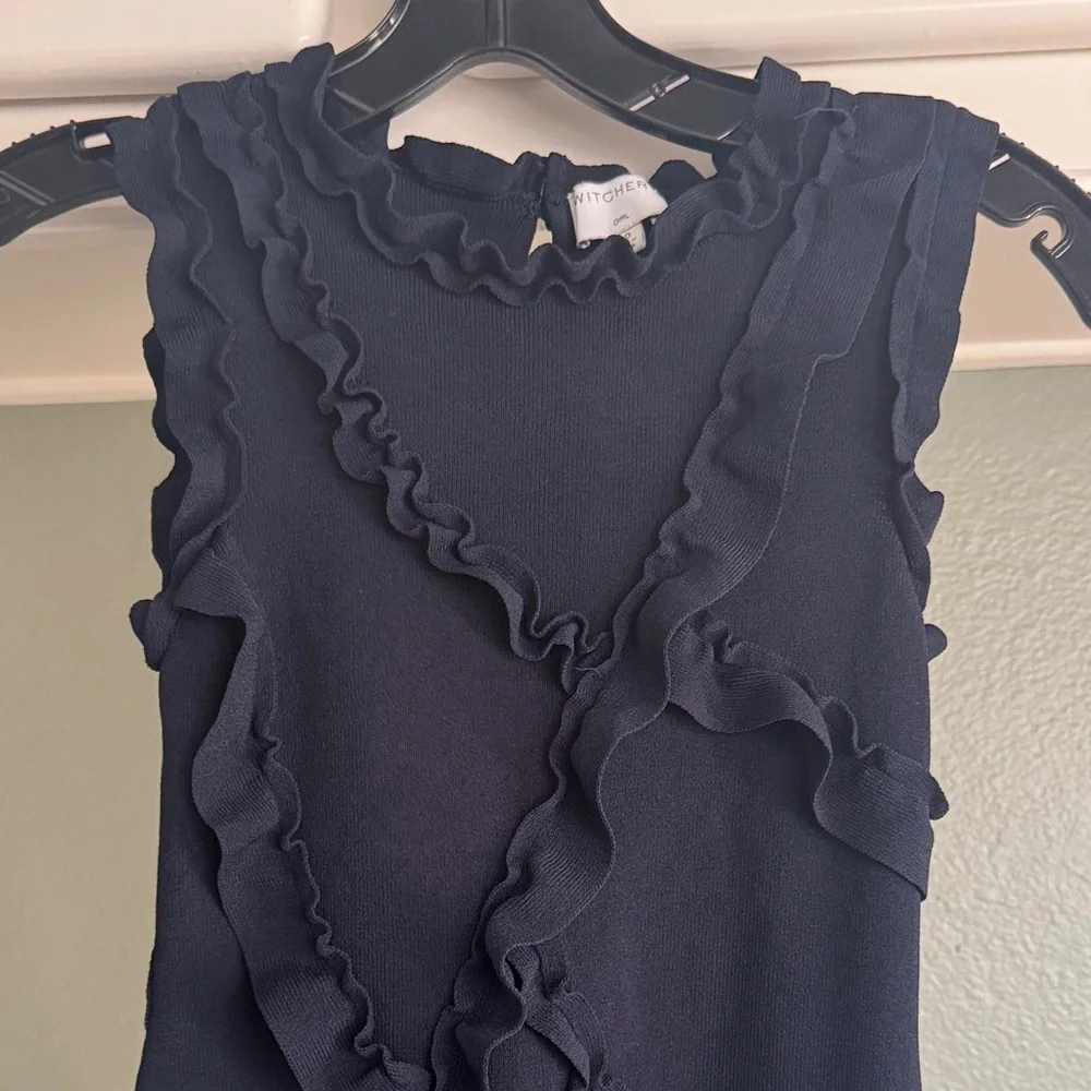 Witchery Midnight Blue Ruffle Dress - Picture 4 of 4